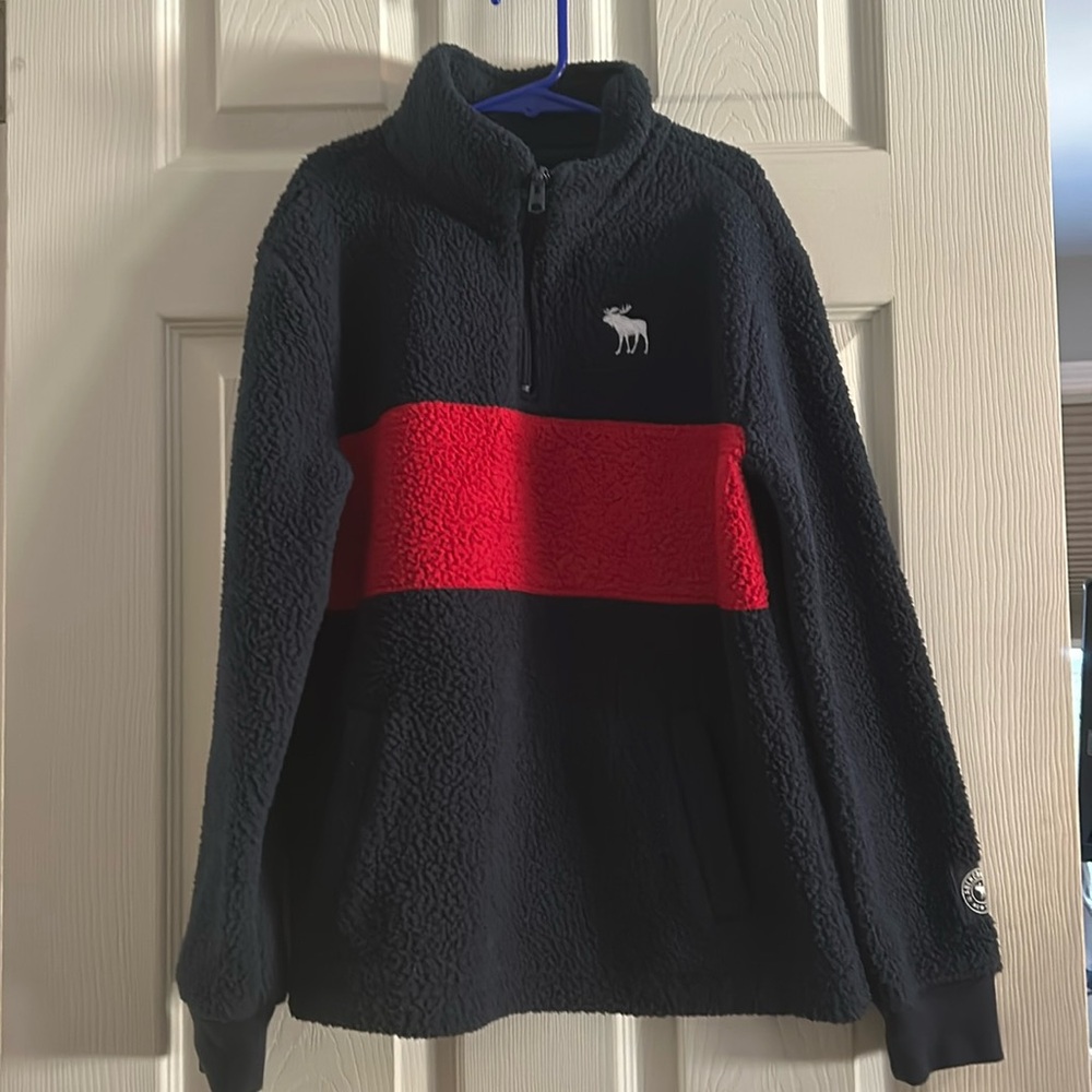 Abercrombie kids heavy fleece 1/4 zip size 9/10
